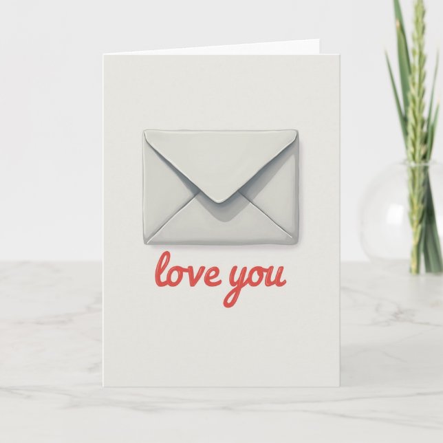 Tarjeta Coral Love You Classic Card (Anverso)