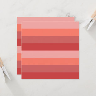 Tarjeta Coral Pink Stripes