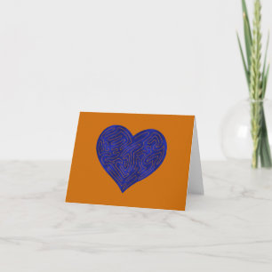 TARJETA CORAZÓN A-MAZE-ING (AZUL)