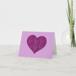 TARJETA CORAZÓN A-MAZE-ING (MAGENTA)