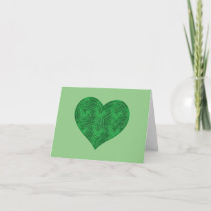 TARJETA CORAZÓN A-MAZE-ING (VERDE)