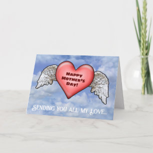 Tarjeta Corazón Alado Día de la Madre