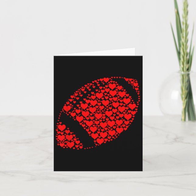 Tarjeta Corazón Amante Del Fútbol Divertido Fútbol Es Mi V (Anverso)