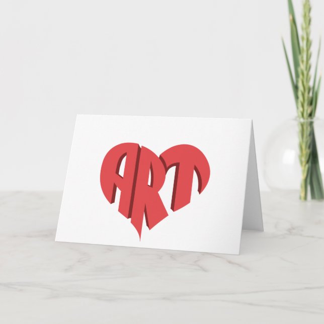 Tarjeta Corazón artístico (Anverso)