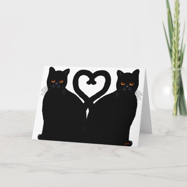 Tarjeta Corazón brillante de los ojos (Anverso)