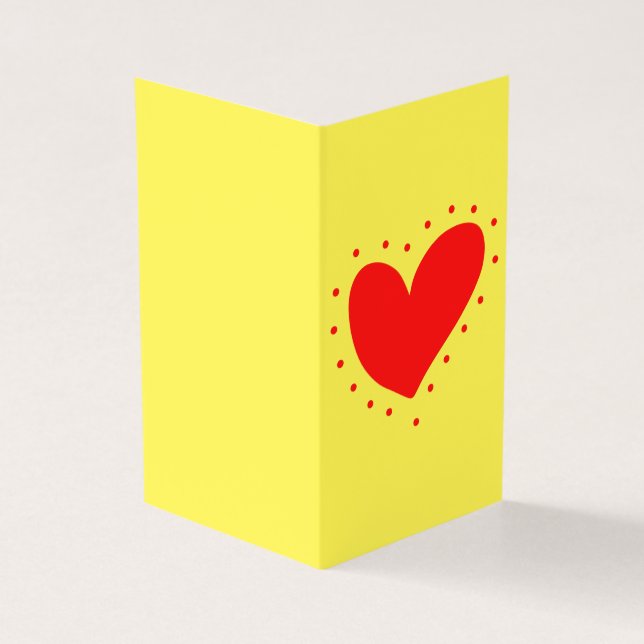Tarjeta Corazón brillante Platónico Valentine Notecard 25p (Exterior)