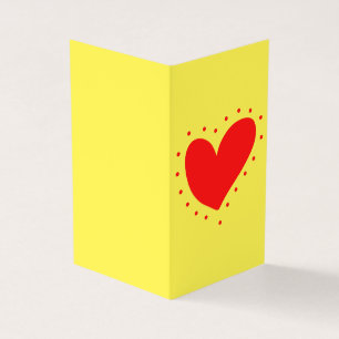 Tarjeta Corazón brillante Platónico Valentine Notecard 25p