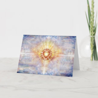 Tarjeta Corazón celeste