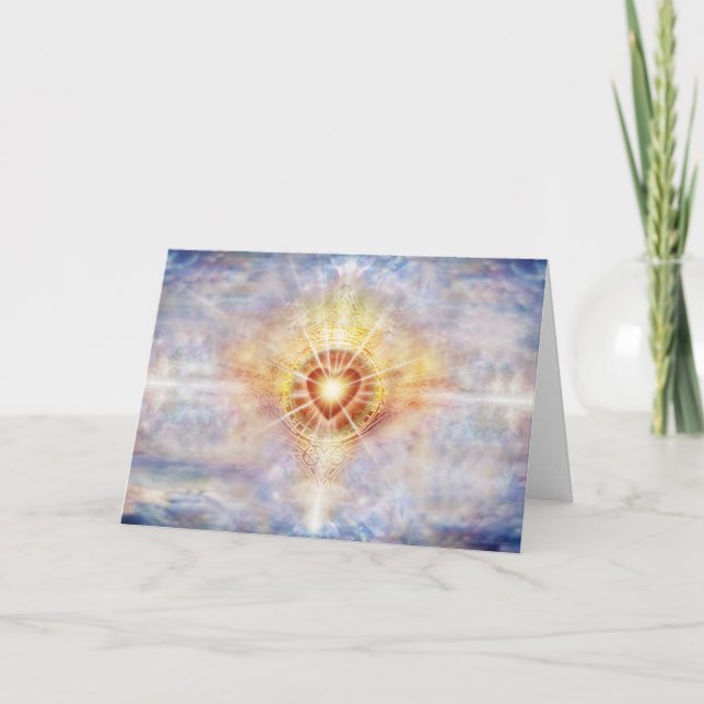 Tarjeta Corazón celeste (Anverso)