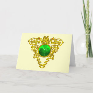 TARJETA CORAZÓN CÉLTICO DE SAN PATRICIO