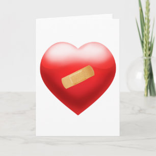 Tarjeta Corazón con BandAid