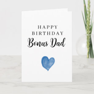 Tarjeta Corazón de acuarela rosa Feliz cumpleaños Bonus Pa
