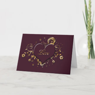 Tarjeta Corazón de amor