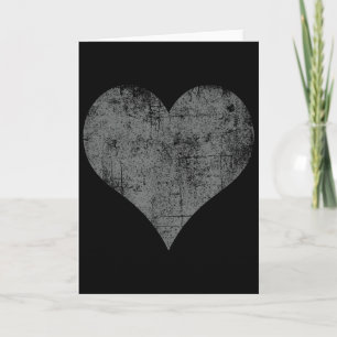 Tarjeta Corazón de amor grunge corazón angustiado Valentin