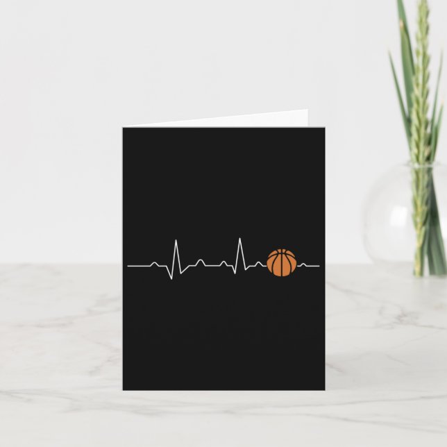 Tarjeta Corazón de Baloncesto 1  (Anverso)
