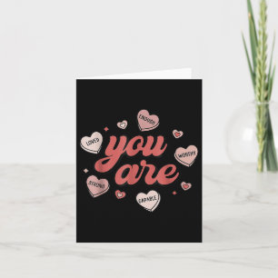 Tarjeta Corazón De Caramelo Digno De Ser Amado