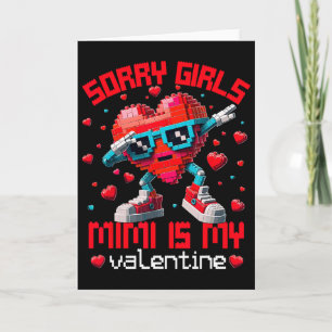 Tarjeta Corazón de Dabbing Lo siento chicas Mimi Edificio