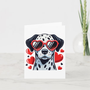 Tarjeta Corazón de dálmata Gles Cute Día de San Valentín A