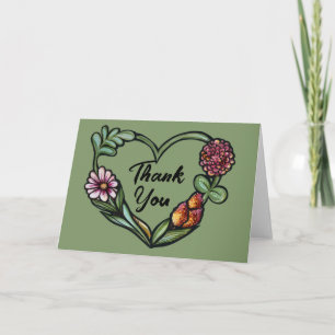 Tarjeta Corazón de Flor