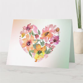 Tarjeta Corazón de Flor