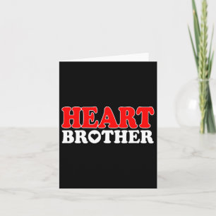 Tarjeta Corazón de Guerrero del Niño Hermano Enfermedad Co