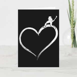 Tarjeta Corazón de Hockey sobre Césped