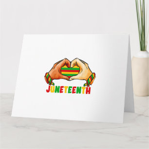 Tarjeta Corazón de Juneteenth