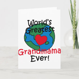 Tarjeta Corazón de la Mejor Abuela del Mundo