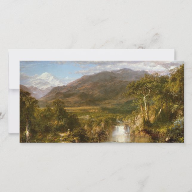 Tarjeta Corazón de los Andes (Paisaje Sudamericano) (Anverso)