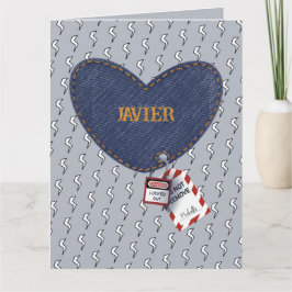 Tarjeta Corazón de LOTO eléctrico de las parejas romántica