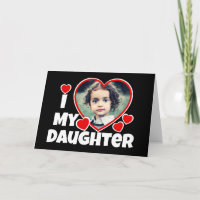 Corazón de mi hija, saludo de fotos personalizado