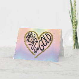Tarjeta Corazón de oro