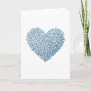 Tarjeta Corazón de salpicadura suave Bebé Sprinkle