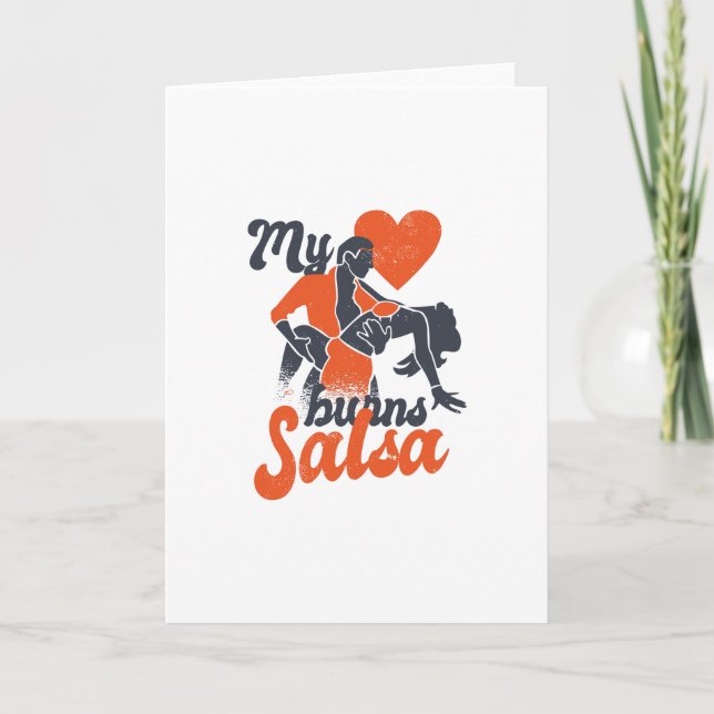 Tarjeta Corazón de Salsa (Anverso)