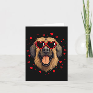 Tarjeta Corazón de San Valentín Leonberger Amantes de Perr