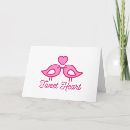 Tarjeta Corazón de Tweet Amor