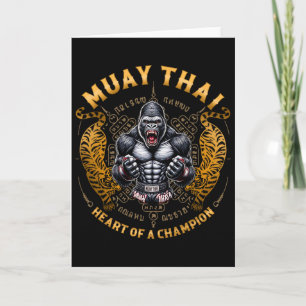 Tarjeta Corazón de un campeón - Kickboxing y Muay Thai eno