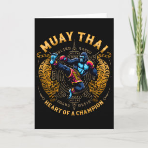 Tarjeta Corazón de un campeón - Kickboxing y Muay Thai Gor