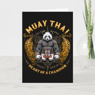 Tarjeta Corazón de un Campeón - Kickboxing y Muay Thai Pan