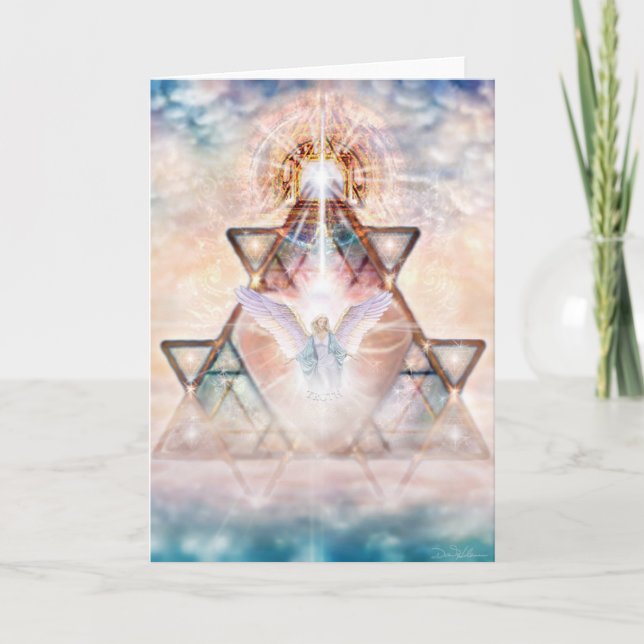 Tarjeta Corazón del ángel (Anverso)