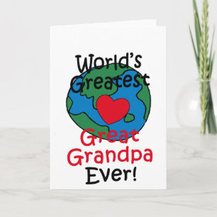 Tarjeta Corazón del bisabuelo más grande del mundo