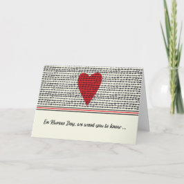 Tarjeta Corazón del día de las enfermeras de grupo