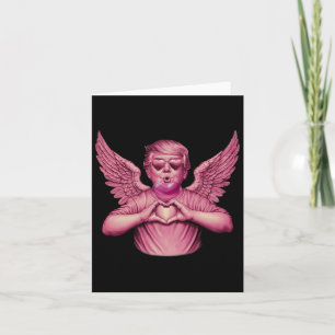 Tarjeta Corazón divertido de chicle rosa de San Valentín d