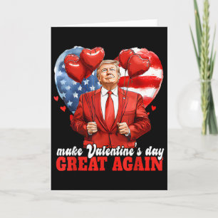 Tarjeta Corazón divertido de Trump San Valentín amor para 