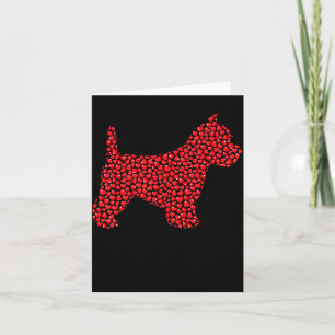 Tarjeta Corazón divertido del amante del perro Westie ama