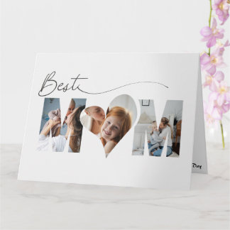 Tarjeta Corazón Doblado Mamá Día de las Madres