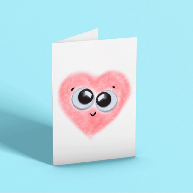 Tarjeta Corazón dulce en blanco (Subido por el creador)