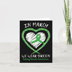 Tarjeta Corazón En Marzo Usamos Awaren Enfermedad Renal Ve