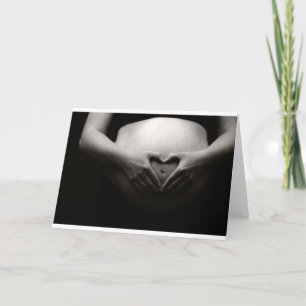 Tarjeta Corazón en un tumor preñado