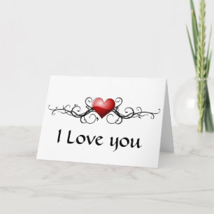 Tarjeta Corazón grunge te amo - Personaliza